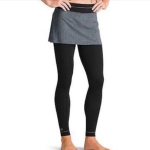 Athleta skirted leggings herringbone black size S